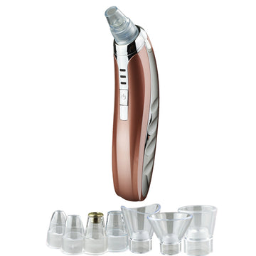 Aspirateur Point Noir 600mAh Réglage à trois vitesses Sept embouts Chargement USB Portable Aspirateur Point Noir électrique